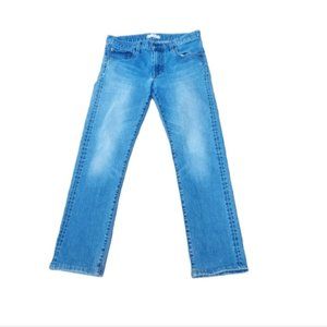 29x32 Med Blue Whiskered Distressed Denim Pants Men Soft St…